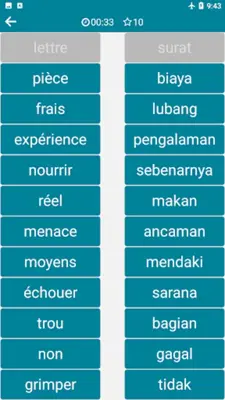 Indonesian - French android App screenshot 1